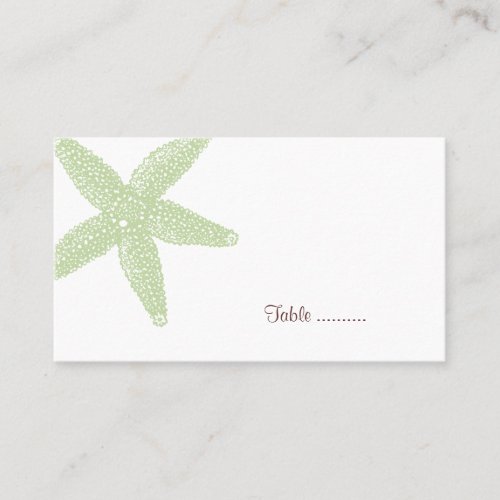 Starfish Place Card Business Card