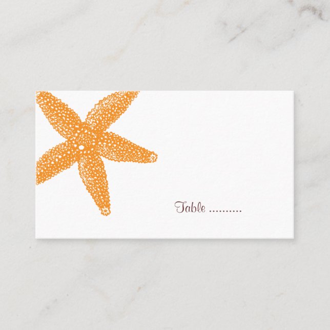 Starfish Place Card (Front)