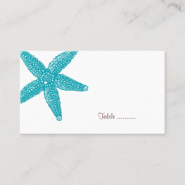 Starfish Place Card (Front)