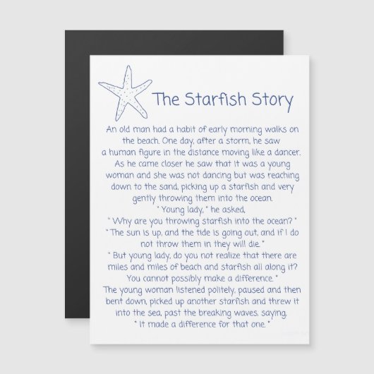 Starfish poem, the Starfish story, Foster mom gift (Front/Back)