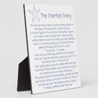 Starfish poem, the Starfish story, Foster mom gift Plaque