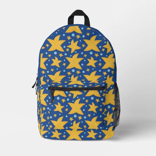 starfish printed backpack (Front)