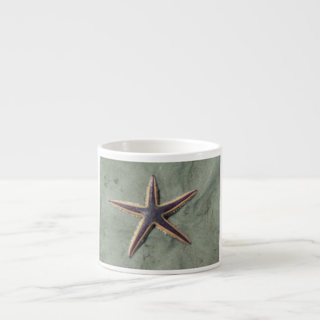 Starfish Purple sea star on beach Espresso Cup (Front)