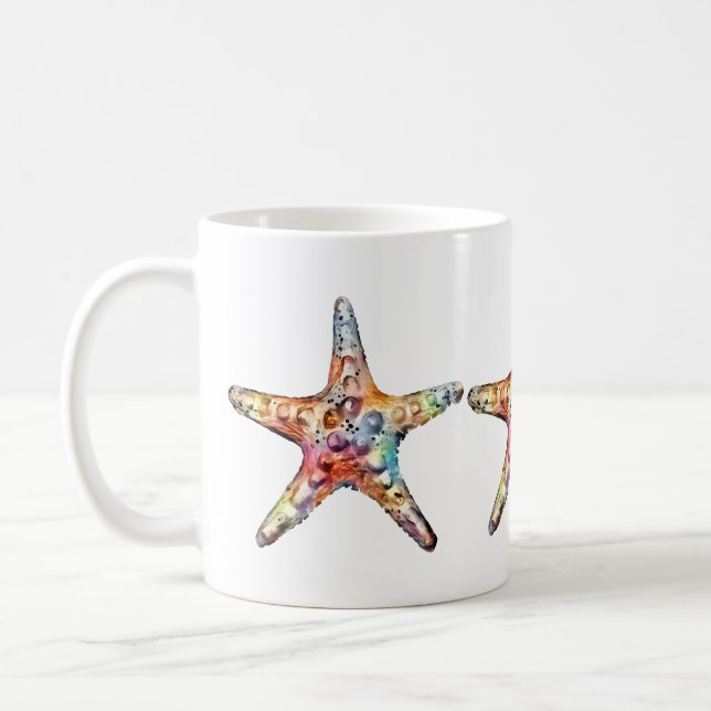Starfish Rainbow Coffee Mug (Left)