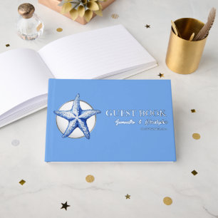 Starfish real foil beach seashore wedding event foil guest book