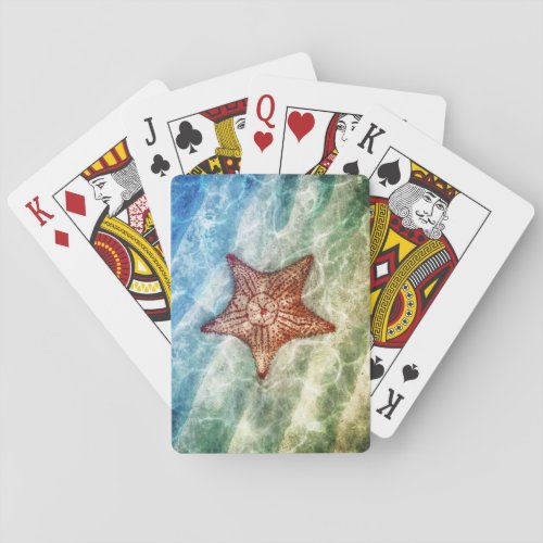 Starfish Reflections Playing Cards