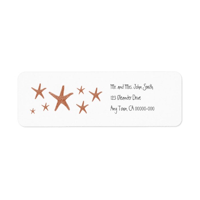 Starfish Return Address Label