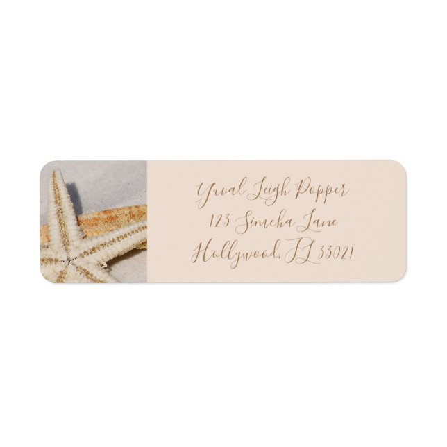 Starfish Return Address Label (Front)