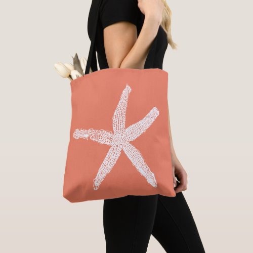 Starfish Salmon Pink Orange Mothers Day Gift Tote Bag