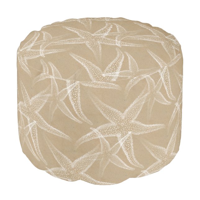 Starfish Sand Beach Pouf Seat (Angled Front)