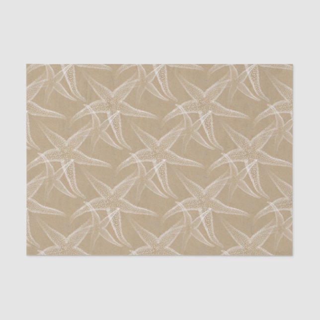Starfish Sand Beach Tissue Paper (Front)