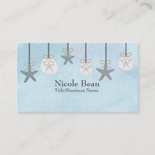 Starfish Sand Dollar Beach Boutique Business Cards