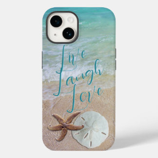 Starfish Sand Dollar Beach Scene iPhone Case