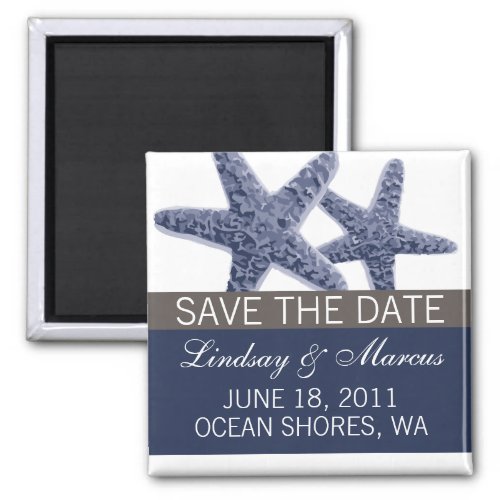 Starfish Save the Date Magnet