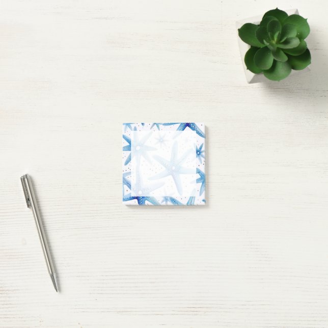 Starfish Seamless Pattern Post-it Notes (Office)