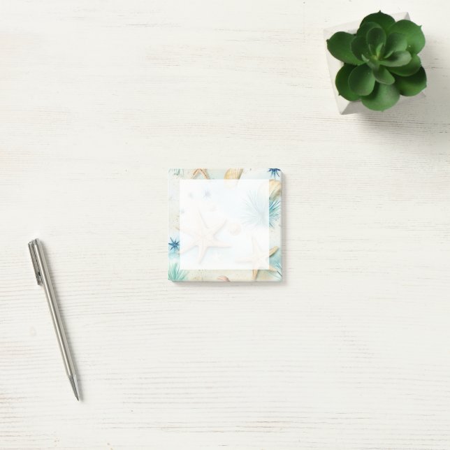 Starfish Seamless Pattern Post-it Notes (Office)