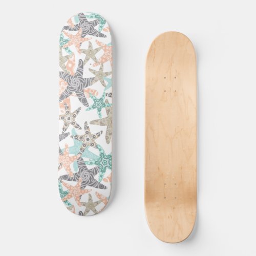 Starfish Seamless Pattern Skateboard Deck