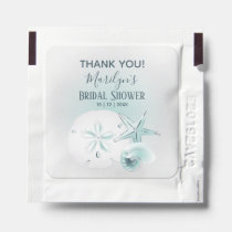 Starfish Seashell Wedding Thank You Hand Sanitizer Packet