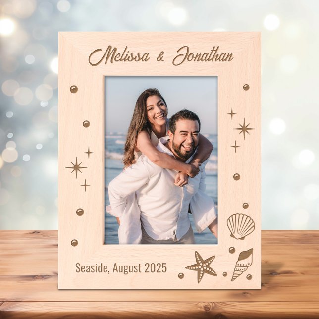 Starfish Seashells and Pearls 5x7 Engraved Frames (Creator Uploaded)