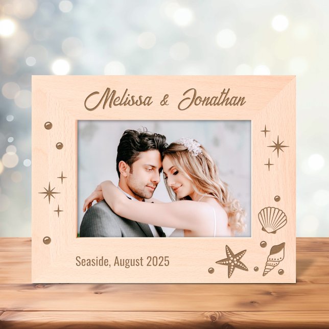 Starfish Seashells and Pearls 7x5 Engraved Frames (Creator Uploaded)