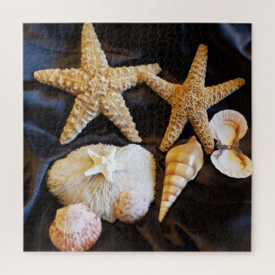 starfish seashells sealife beach still life photo jigsaw puzzle