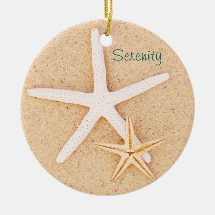 Starfish Serenity Prayer Ornament