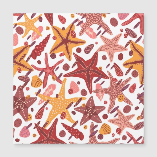 Starfish Shells: Scandinavian Sea Pattern (Front)