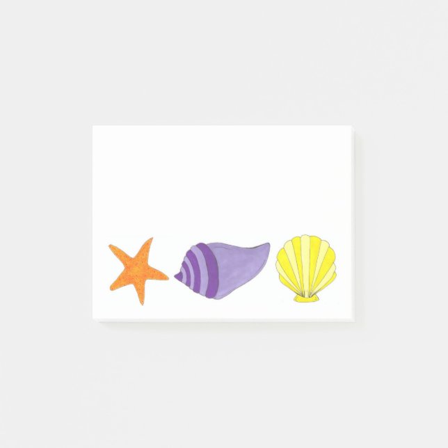Starfish Shells Sea Shell Beach Notes (Front)