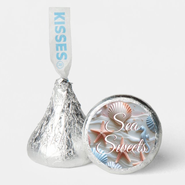 Starfish, Shells & Seahorses Sea Sweets  Hershey®'s Kisses® (Front)