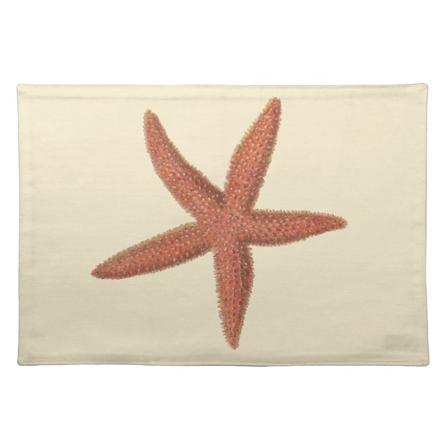 Starfish - Sherman Denton Fish Lithograph Cloth Placemat (Front)