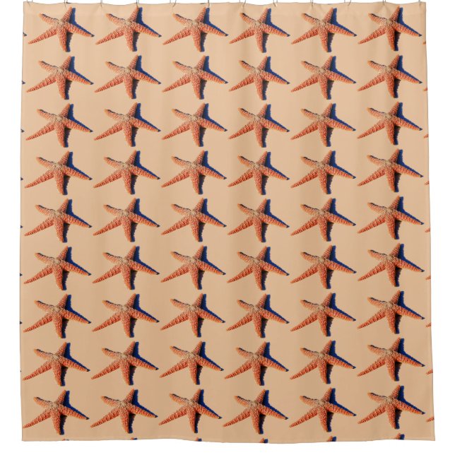 Starfish shower curtain (Front)