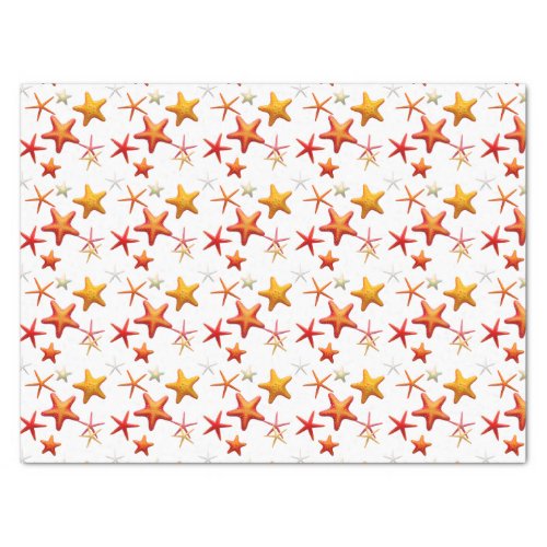 Starfish Simple Modern Decoupage Tissue Paper