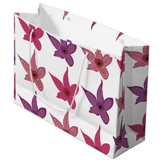 Starfish Stapelia Flower Cactus  Large Gift Bag (Front Angled)