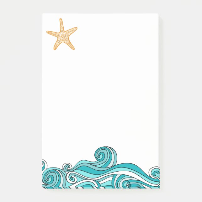 Starfish Story Adoption Party Favor Note Pad (Front)
