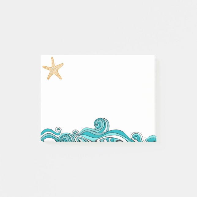 Starfish Story Adoption Party Favor Note Pad (Front)