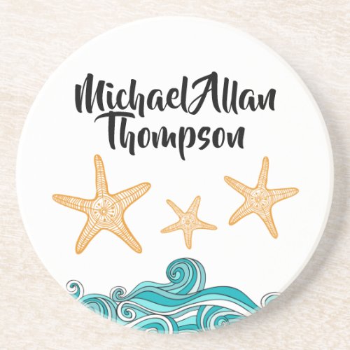 Starfish Story Adoption Party Favors Drink Coaster