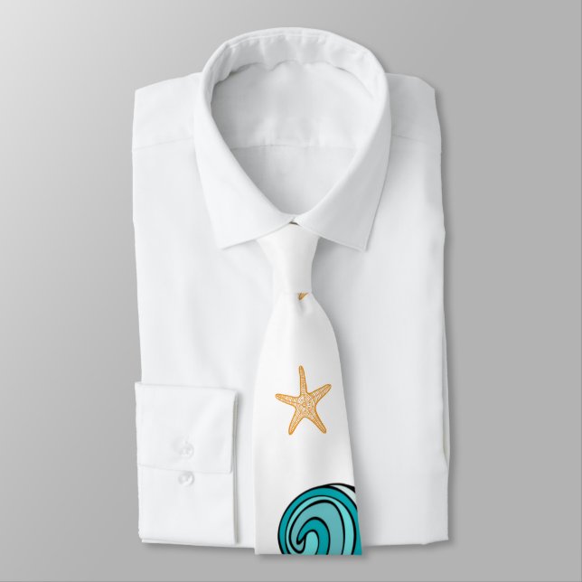 Starfish Story Adoption Personalized Gift Neck Tie (Tied)