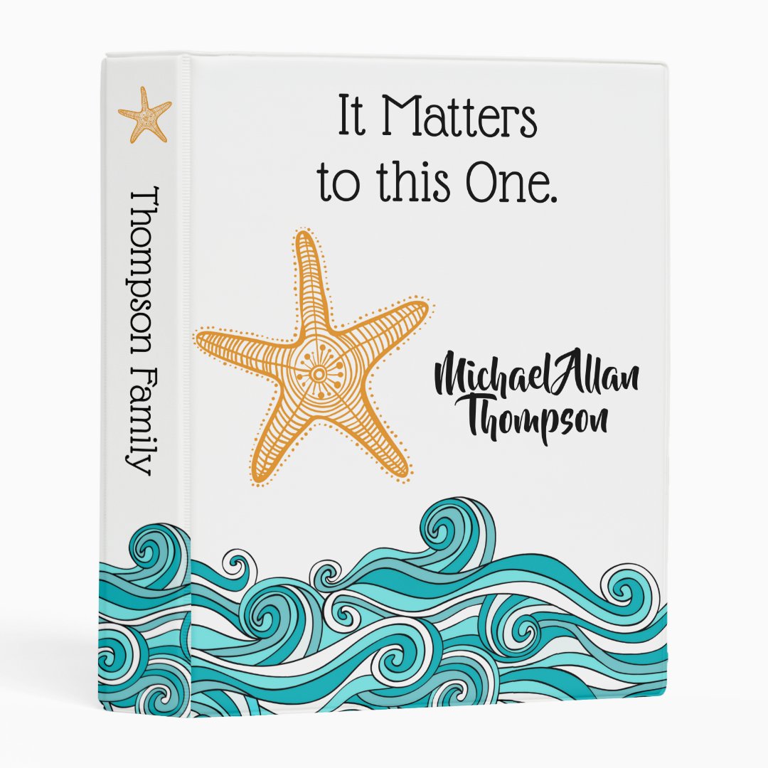 Starfish Story Adoption Photo Album Life Book Mini Binder Zazzle