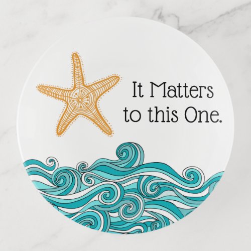 Starfish Story _ Customized Adoption Gift Trinket Tray