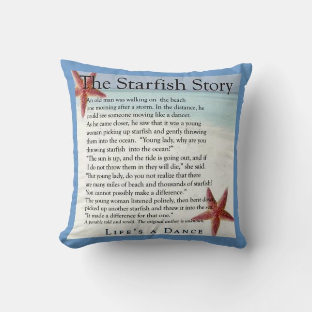 starfish story pillow (Front)
