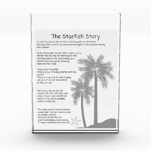 Starfish Story Starfish Thrower Starfish Poem Photo Block