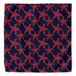 Starfish Style Pattern Bandana