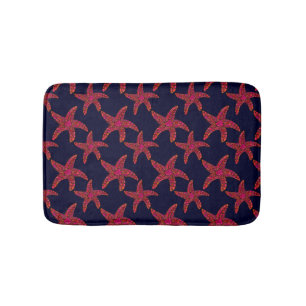 Starfish Style Pattern Bathroom Mat