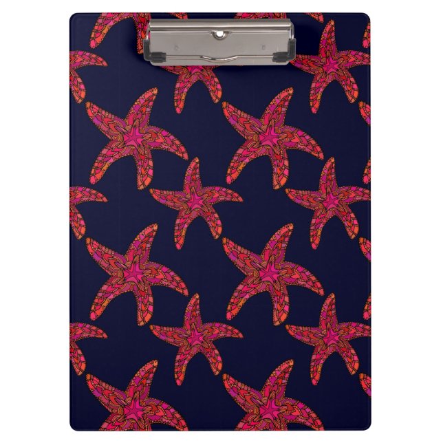 Starfish Style Pattern Clipboard (Front)