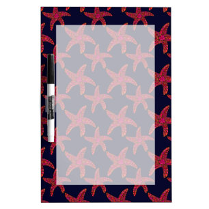 Starfish Style Pattern Dry Erase Board