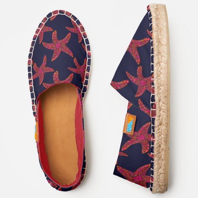 Starfish Style Pattern Espadrilles (Side)