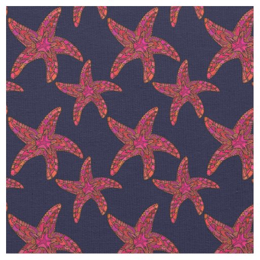Starfish Style Pattern Fabric