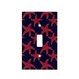 Starfish Style Pattern Light Switch Cover