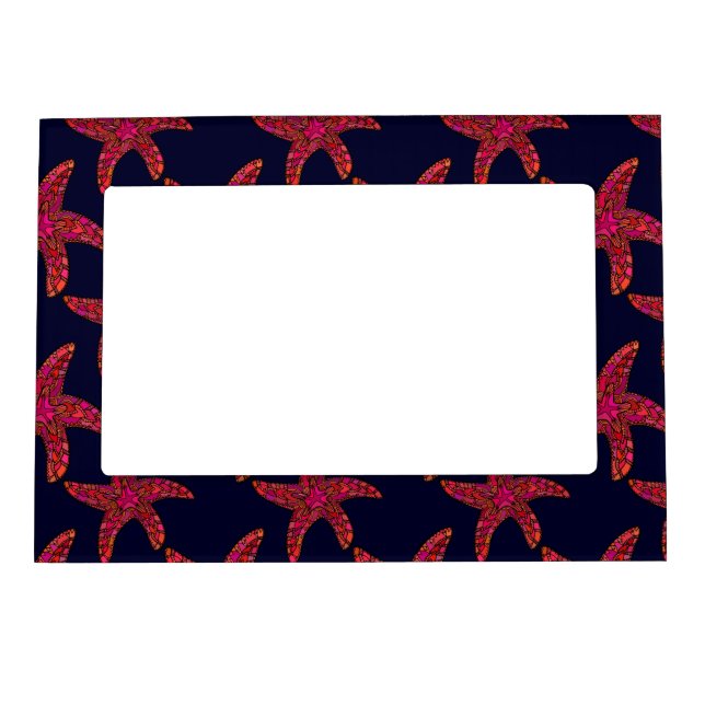 Starfish Style Pattern Magnetic Picture Frame (Front)