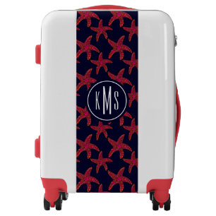 Starfish Style Pattern   Monogram  Monogram Luggage